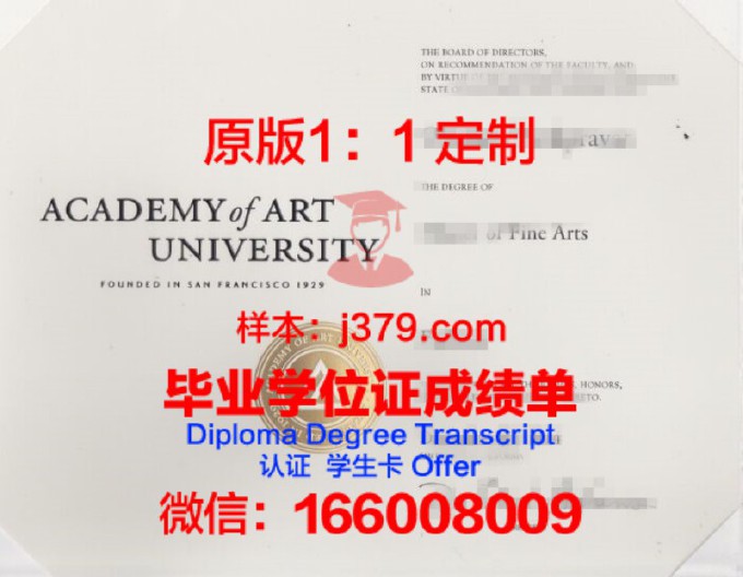 美国旧金山艺术大学毕业证(旧金山艺术大学贴吧)